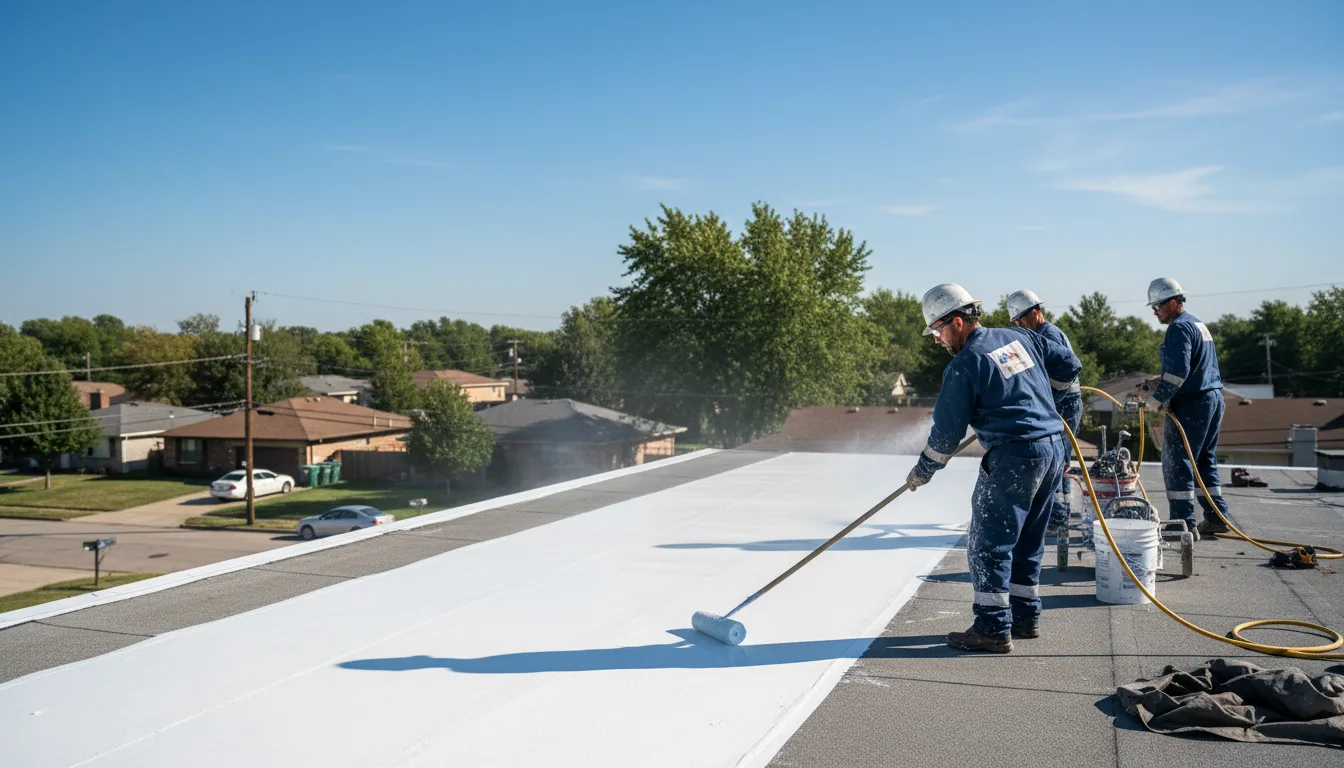 Commercial roof coating in Harbinger, NC near me